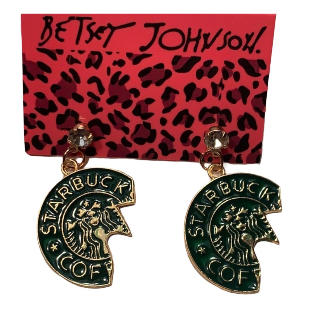 🌸 3/$30 🌸 Betsey Johnson Style - Starbucks Coffee Earrings